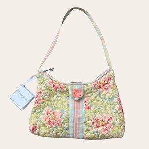 April Cornell NWT y2k quilted floral cottagecore mini purse shoulder hand bag